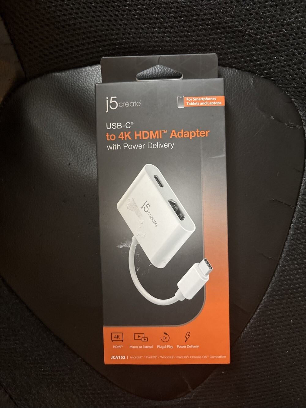 j5create USB-C to 4K HDMI Adapter with Power Delivery - NEW